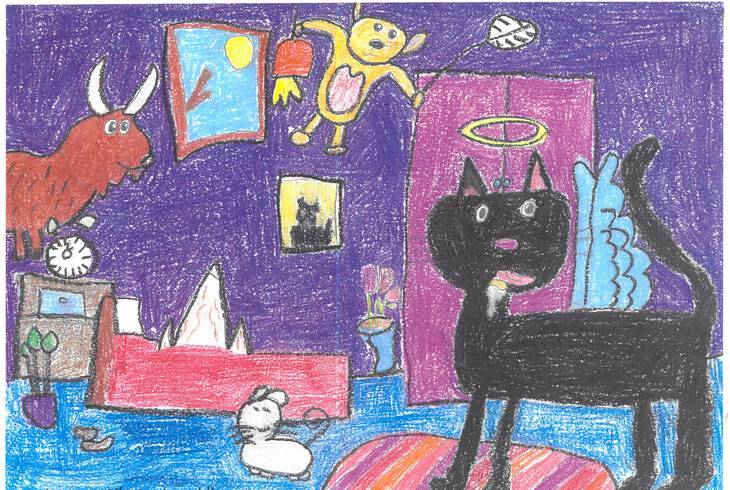 Ficánka, a fekete macska - rajzpályázat